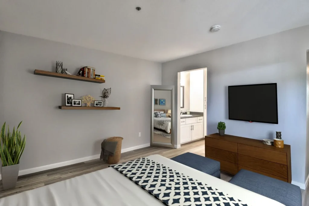 Bedroom with private bath